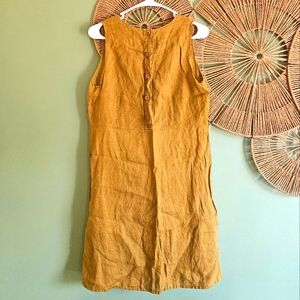 Flax 100% Linen Sleeveless Lagenlook Dress